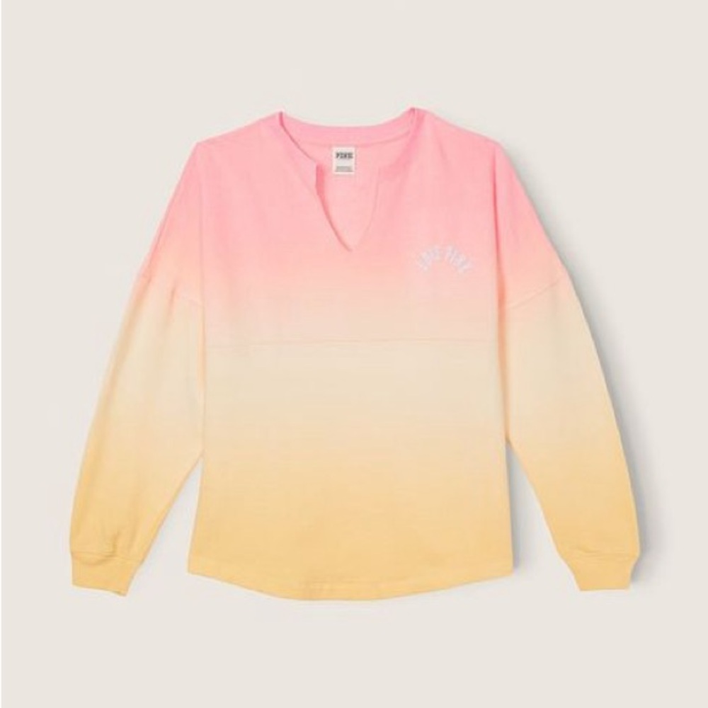 Victoria’s Secret (PINK) Ombré Fleece Oversized Long Sleeve Sweatshirt XS